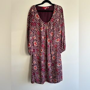 Boden Silk Floral Dress